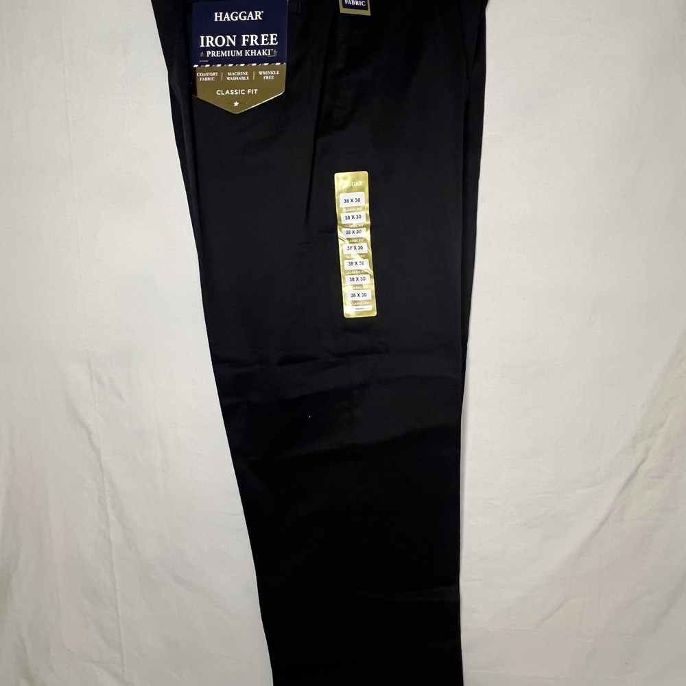 Haggar Classic Fit Black Stretch‎ Twill Pants